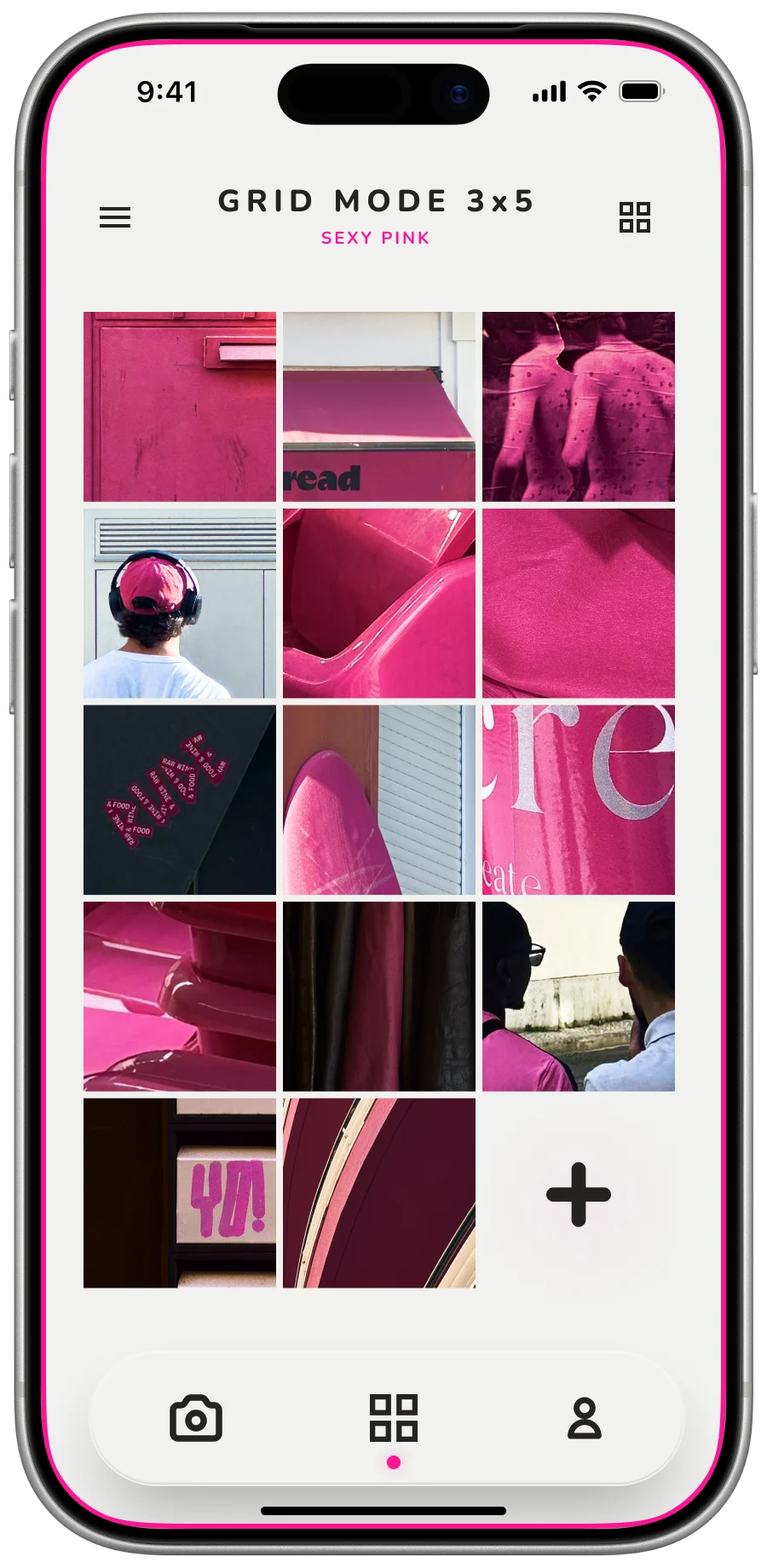 Sexy Pink 3x5 grid filling up